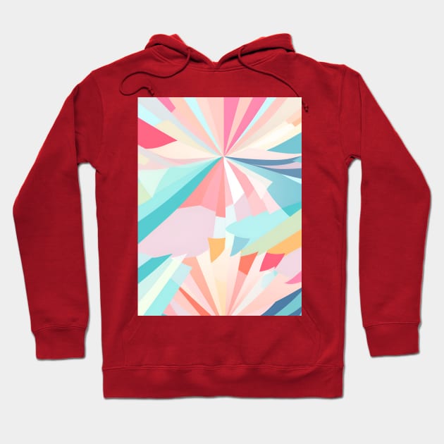 A burst of delicate pastel fireworks Hoodie by ArtWearSplash